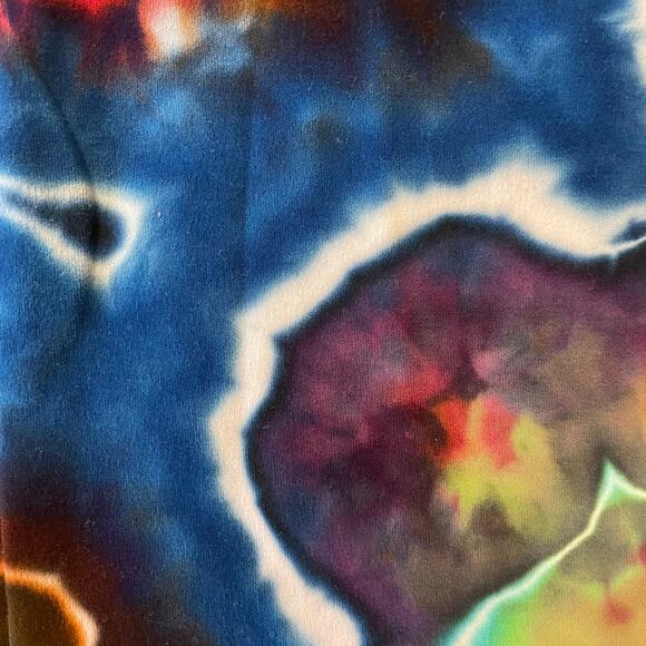 Ice Dyed Bodycon Dress - Long-sleeve Night Out - Rock meets Boho Women's Small - Picture 11 of 12